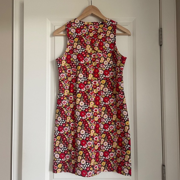 Kate Spade Saturday Everday Red Floral Shift Mini Dress Size 2 (XS) - Picture 2 of 8